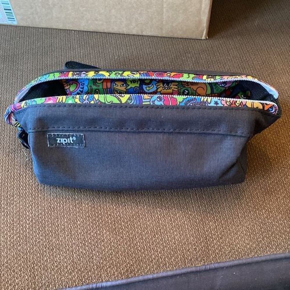 ZIPIT Lenny doodle Pencil Case Waistband Binder Pouch for kids new w/o tags